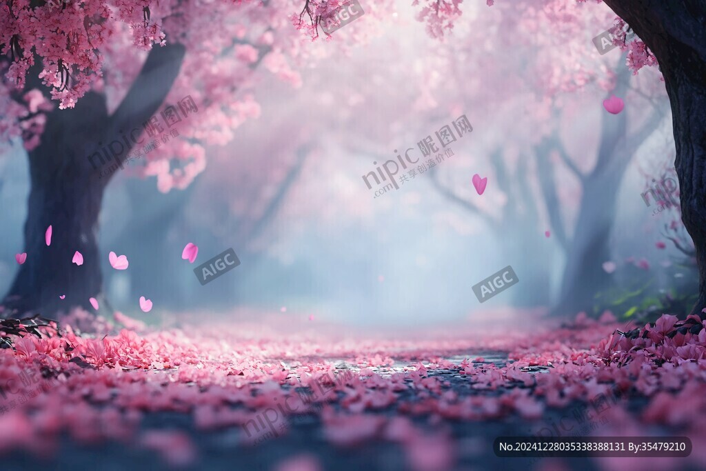 唯美桃花林