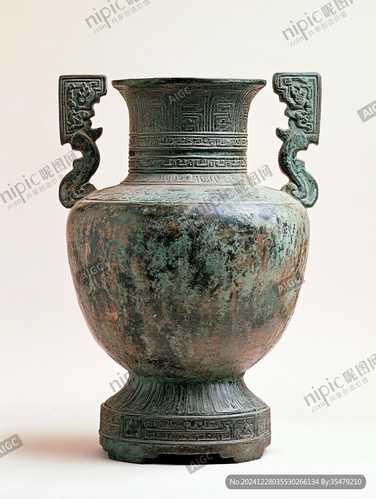 东汉雷纹铜尊