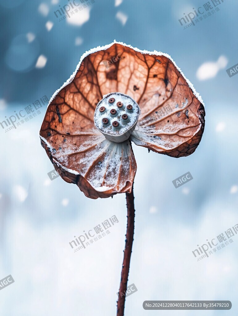 枯荷听雪