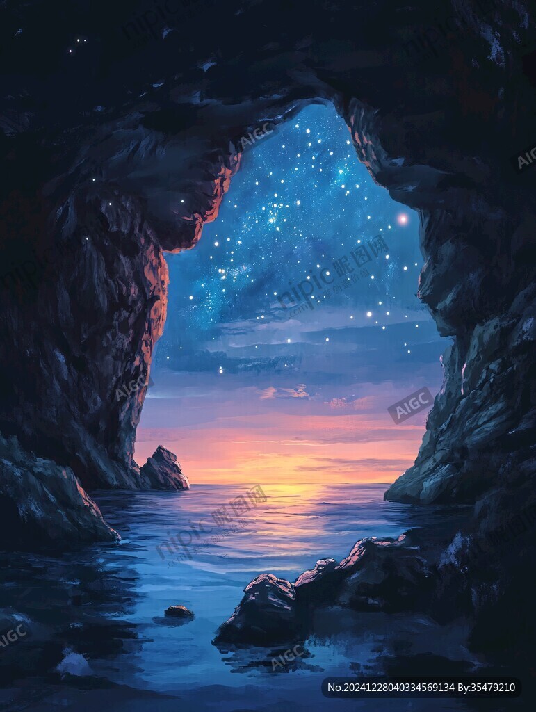 星月河幻想插画
