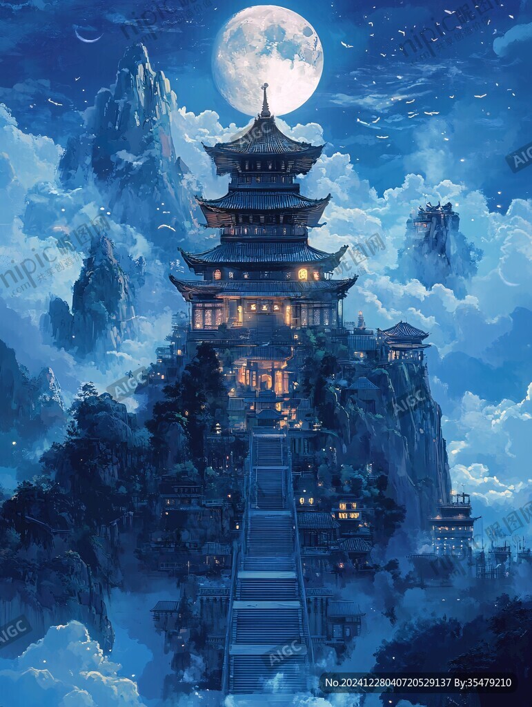 九天楼插画
