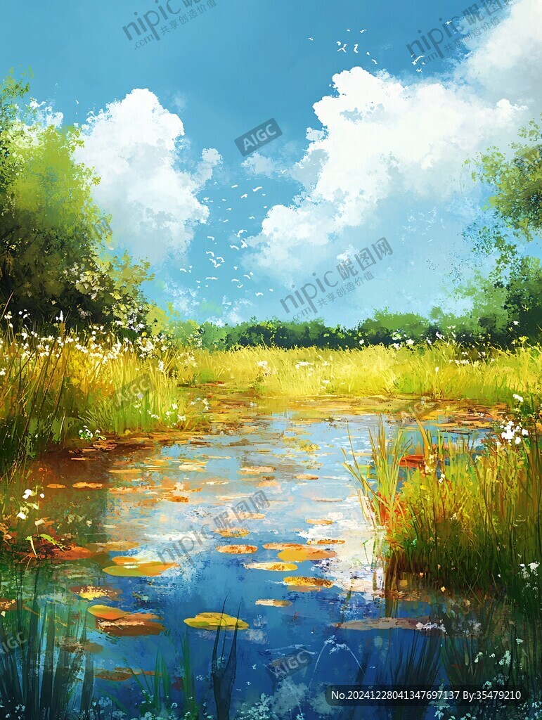 插画唯美风景