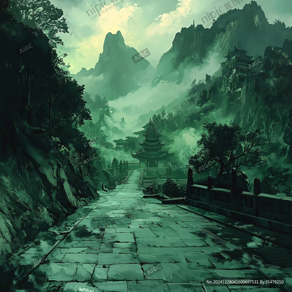 武当山插画