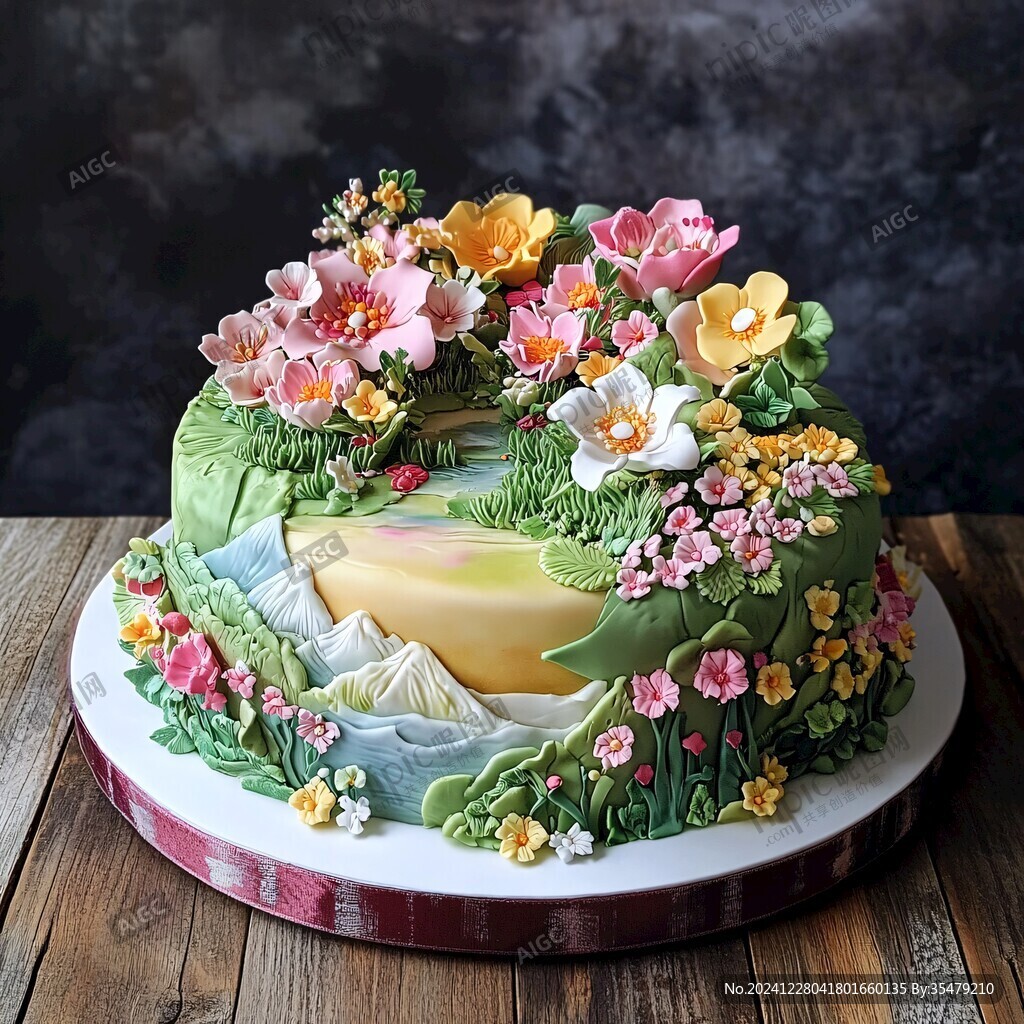 艺术雕花蛋糕
