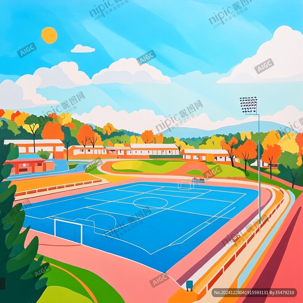 体育场插画