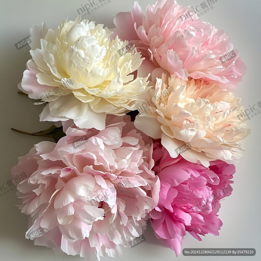 3d立体花卉牡丹