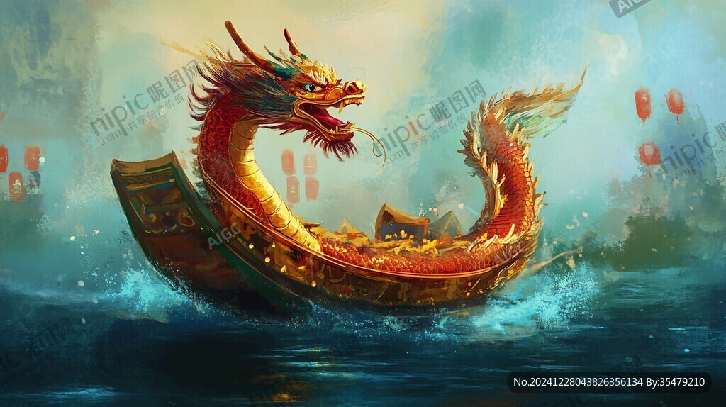 龙舟插画