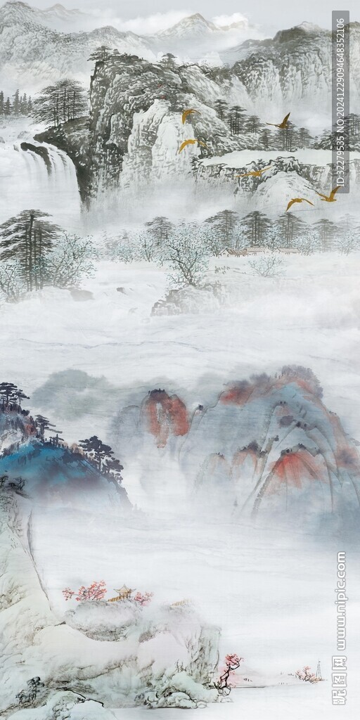 人气 意境中式玄关 TIF分层