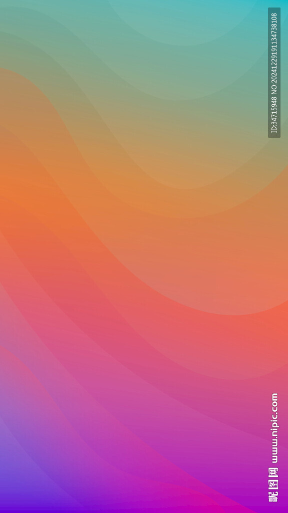 彩色渐变波浪矢量背景