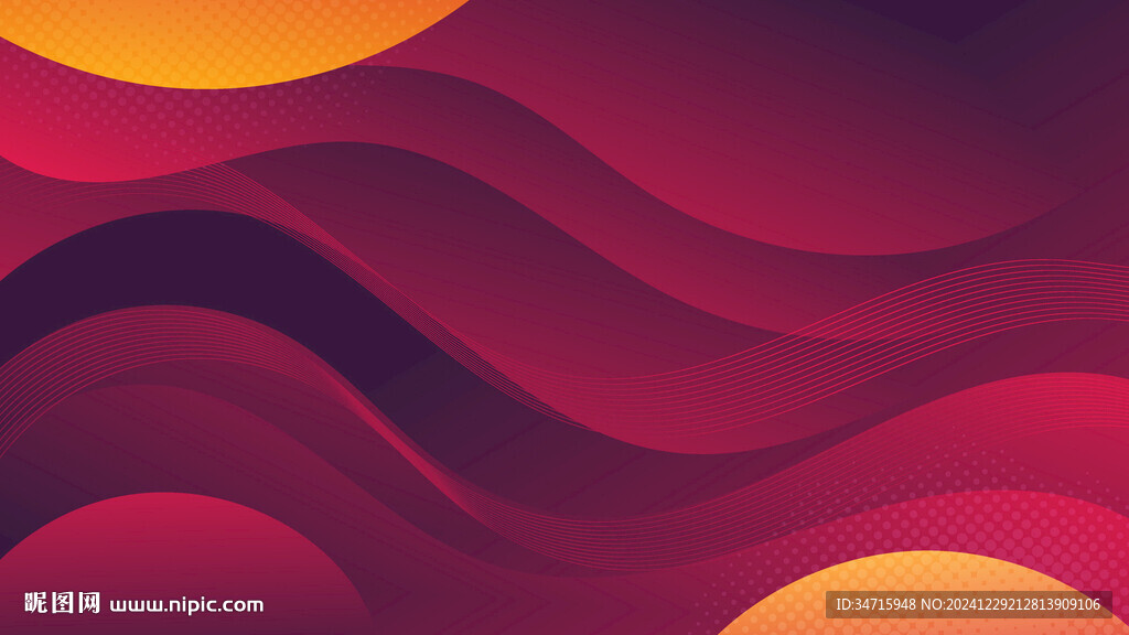 暗红色波浪矢量背景