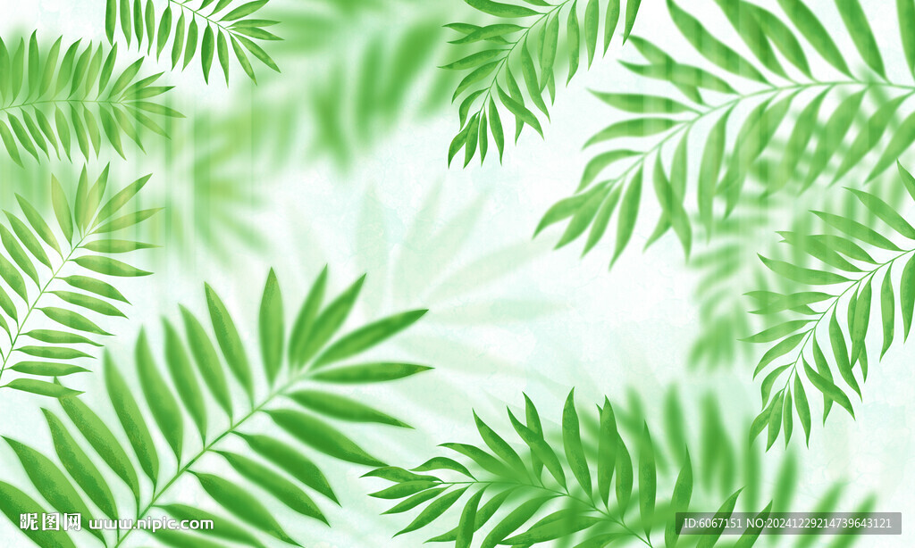 植物玻璃背景墙