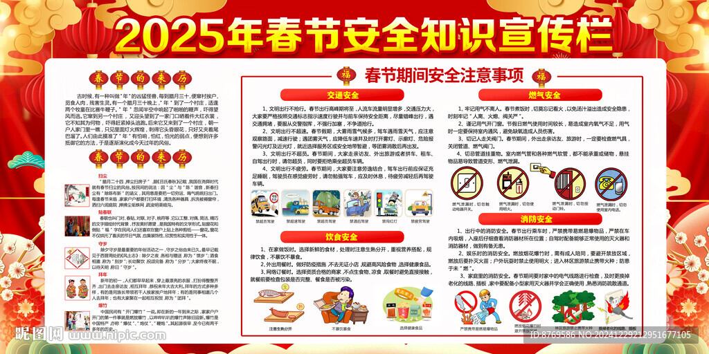 2025年春节宣传栏