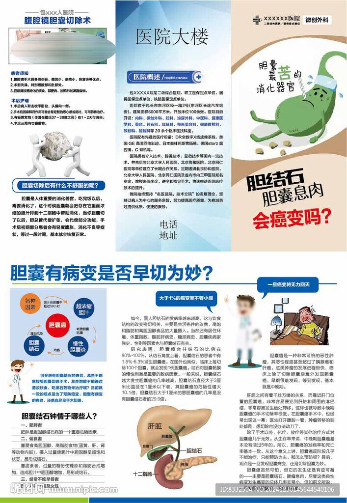 胆结石胆囊宣传折页