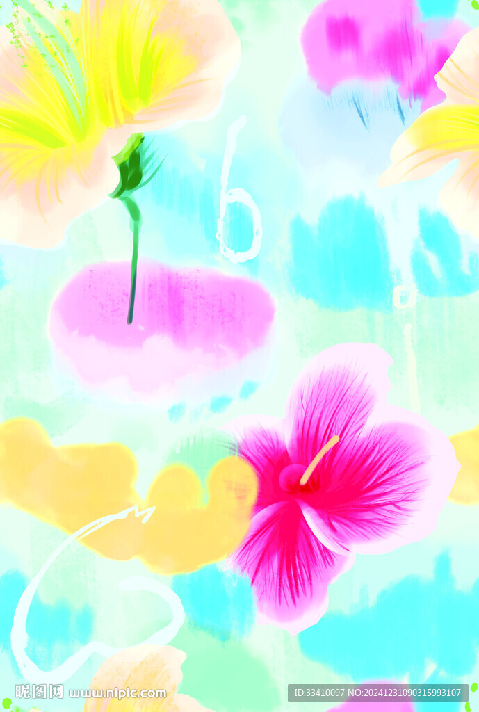 扎染花