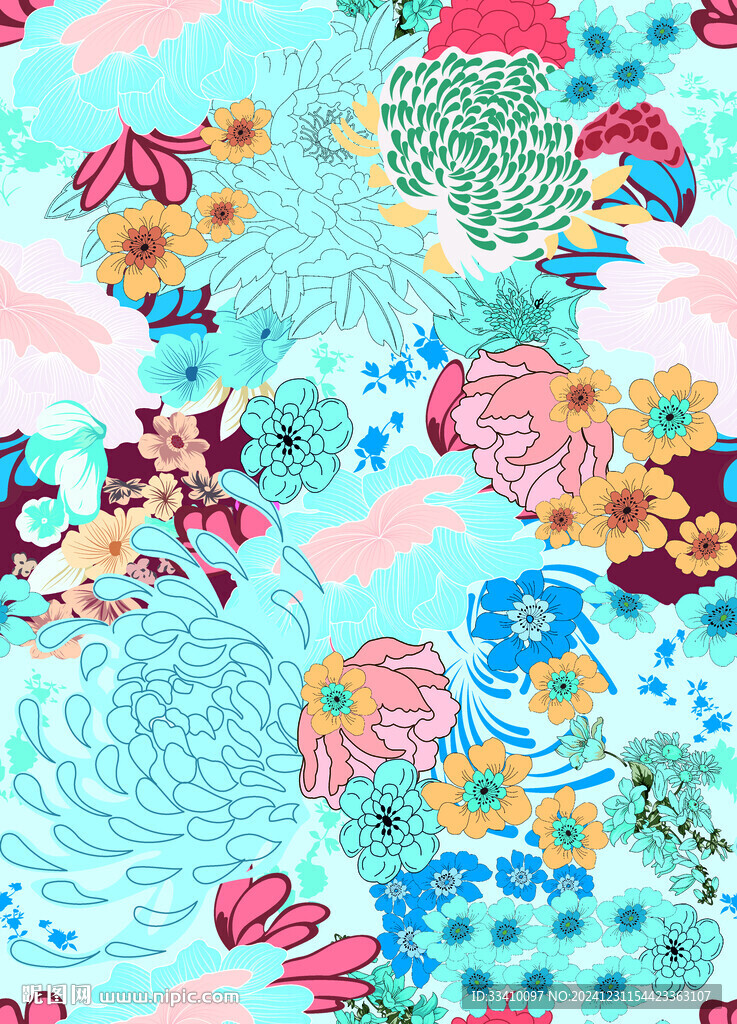 手绘花