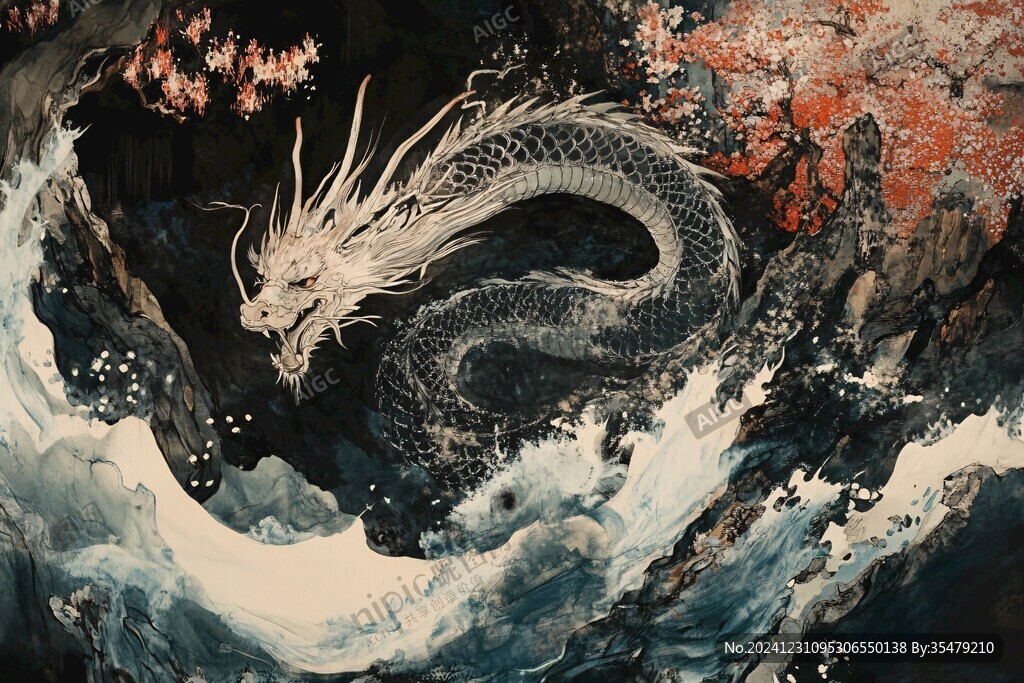 龙年横版插画