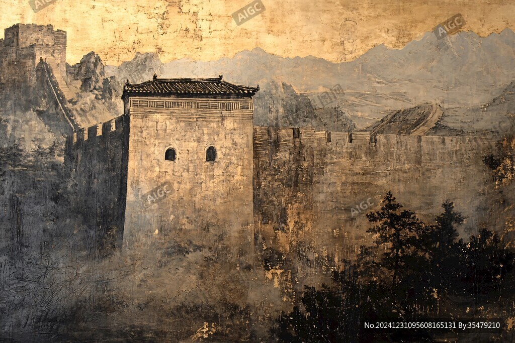 长城油画