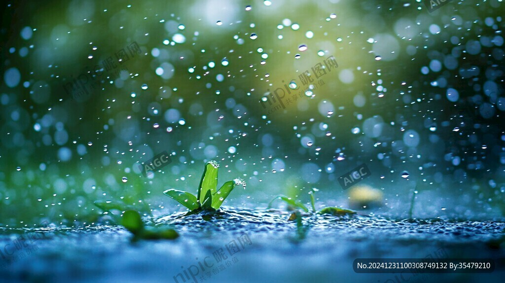 唯美雨景