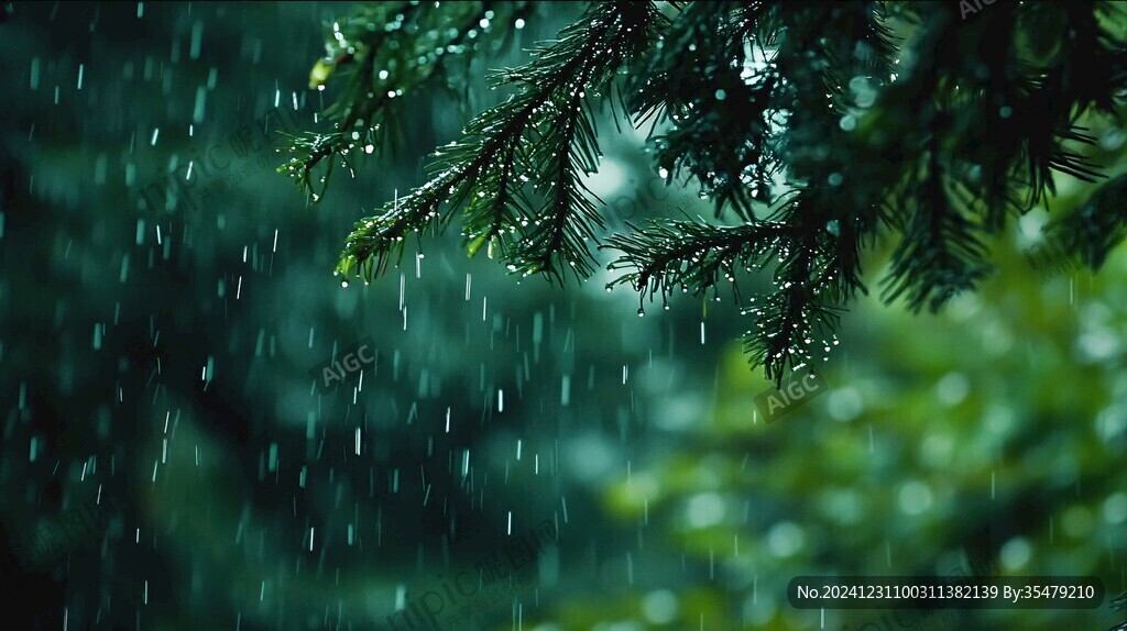 唯美雨景