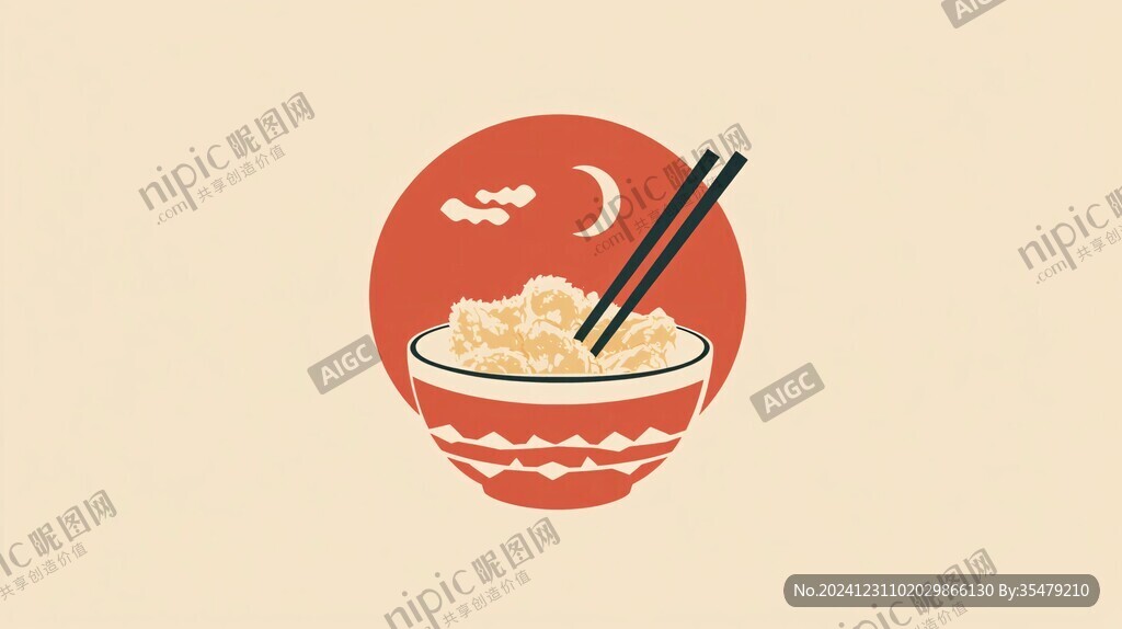 一碗面插画