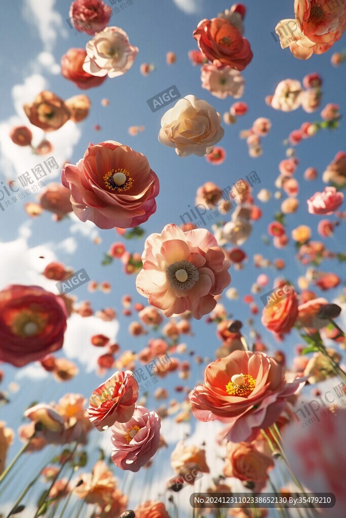 3d立体唯美花卉