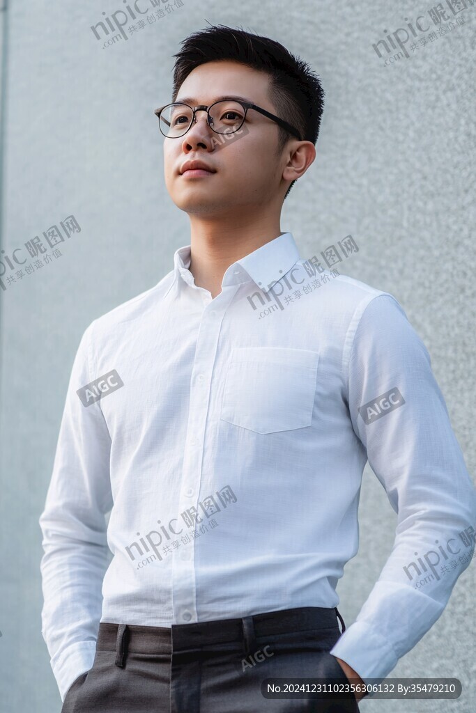 男士白衬衫