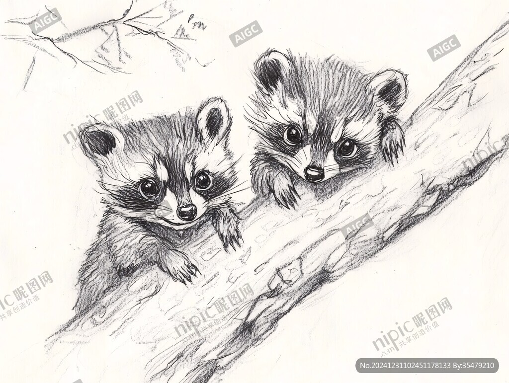 浣熊临摹