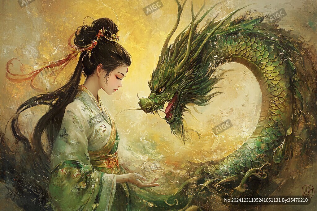 古风龙插画