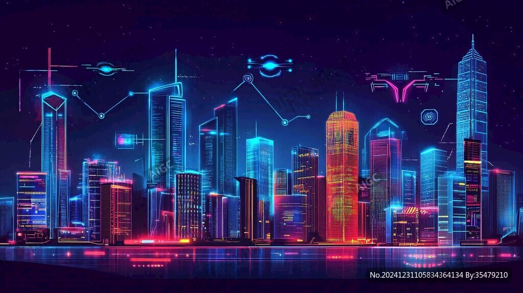 智慧城市科技背景