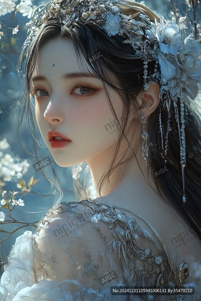 仙气清冷少女壁纸图片