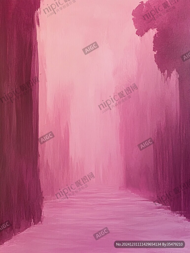 云雾般的粉色虚幻