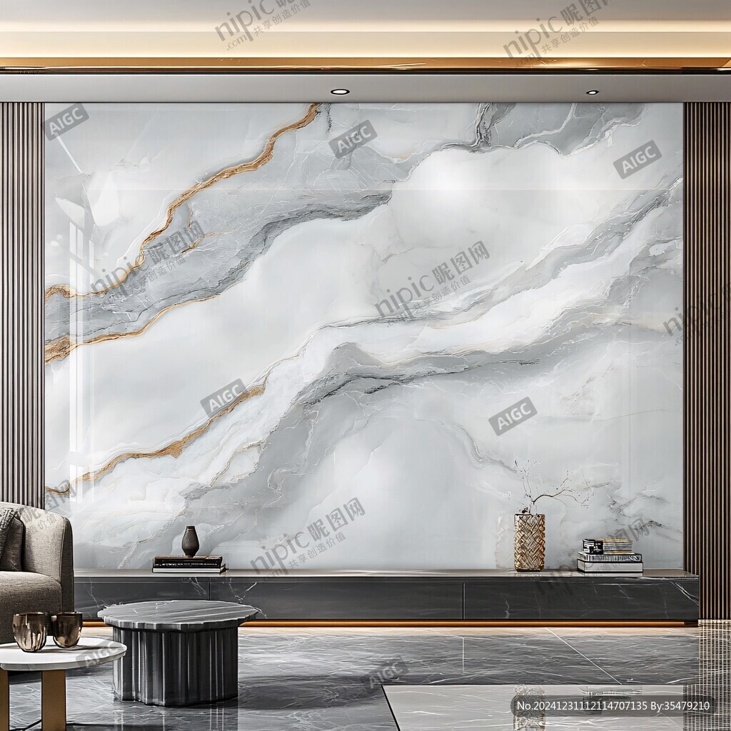 轻奢大理石背景墙