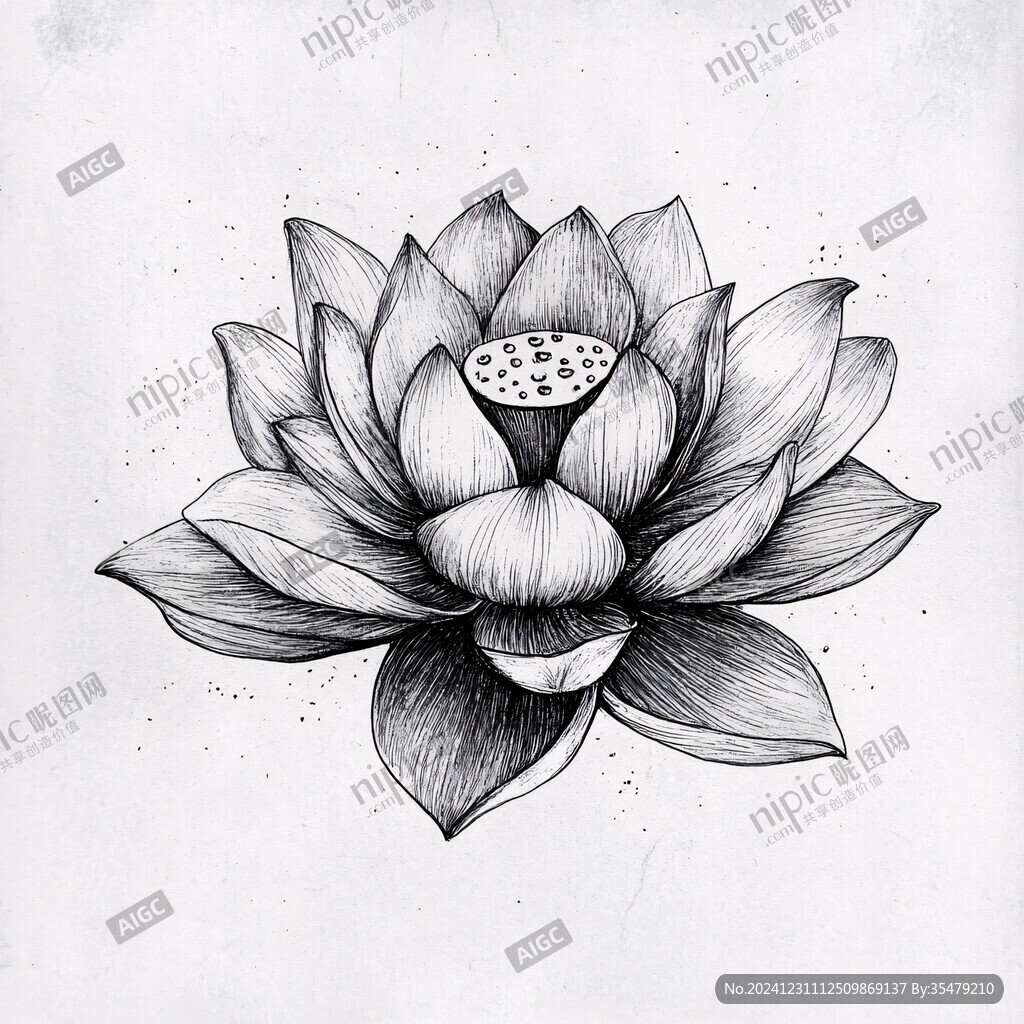 单色莲花