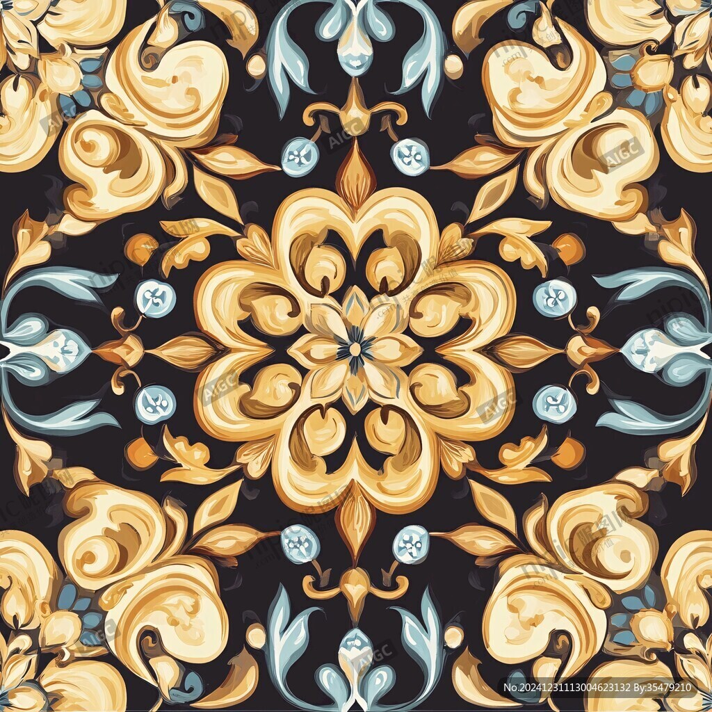 3d欧式花纹底纹