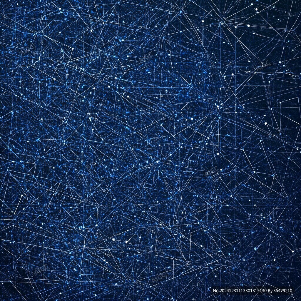 线条网络蓝色背景