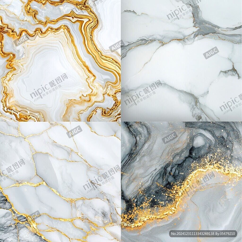 流体大理石金色素材