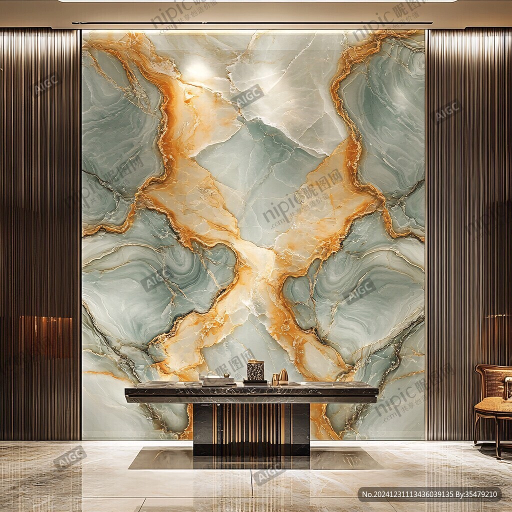 轻奢大理石背景墙