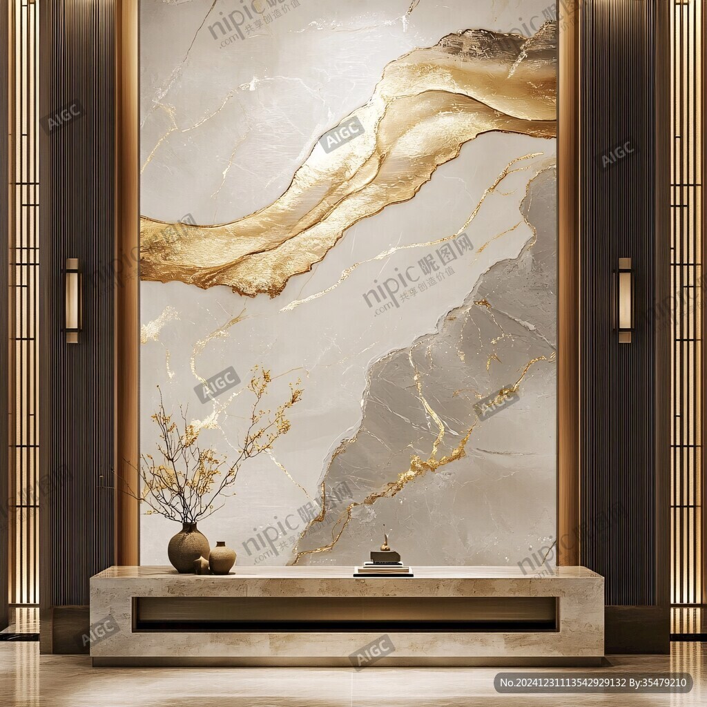 轻奢大理石背景墙