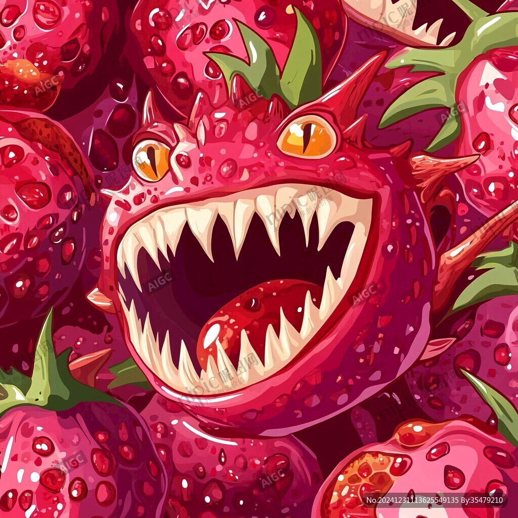 火龙果插画
