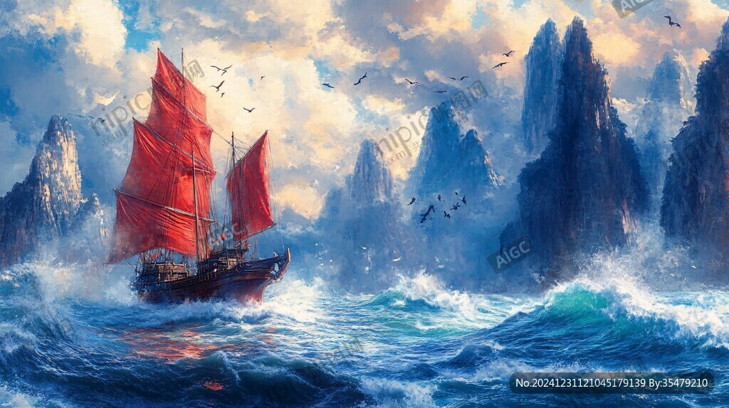 扬帆启航高清画