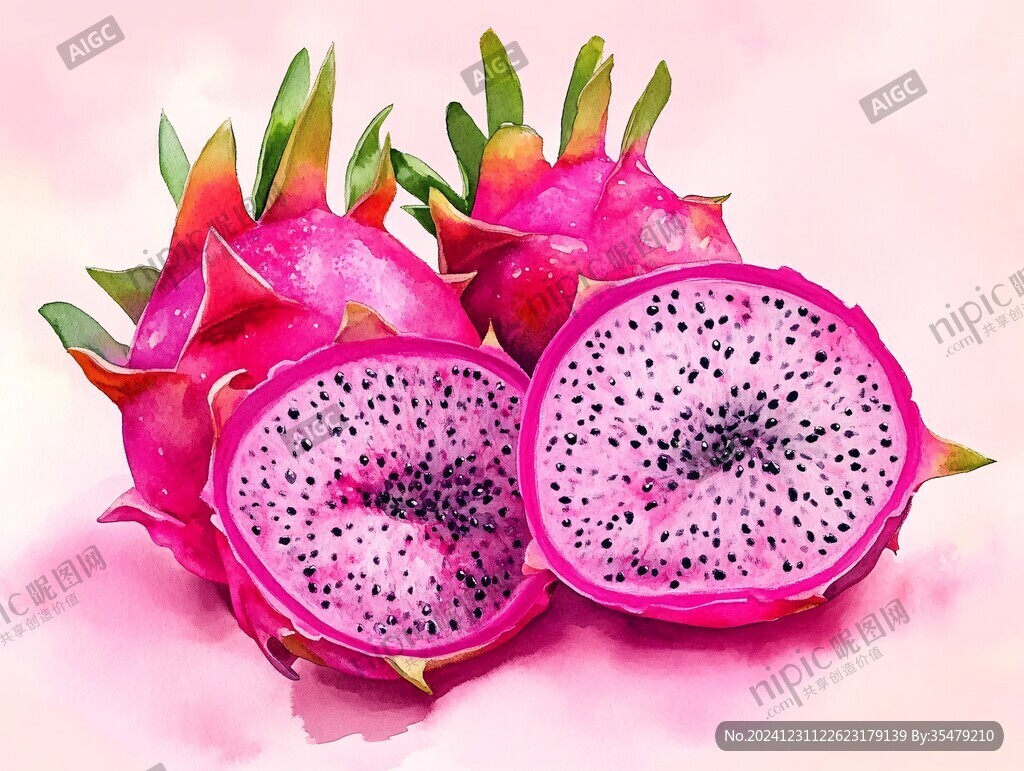 火龙果插画