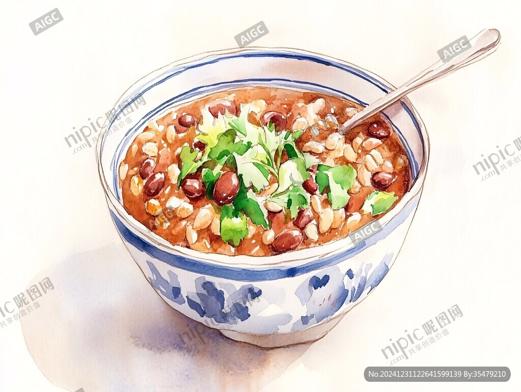 碗豆面插画