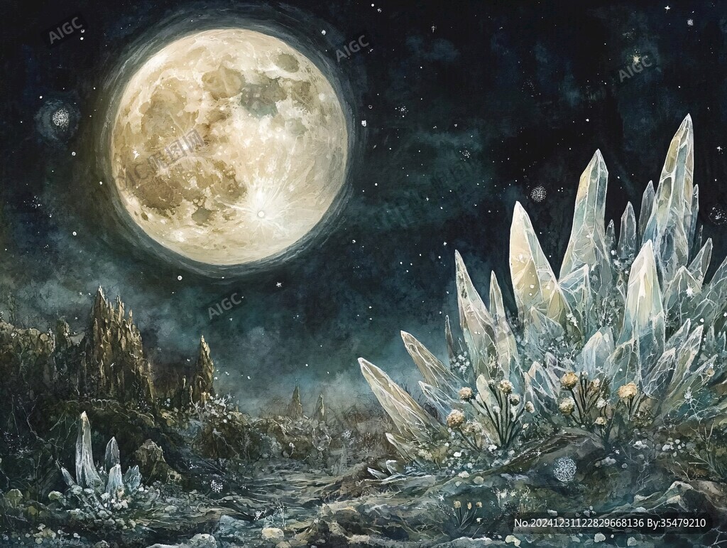 星月河幻想插画