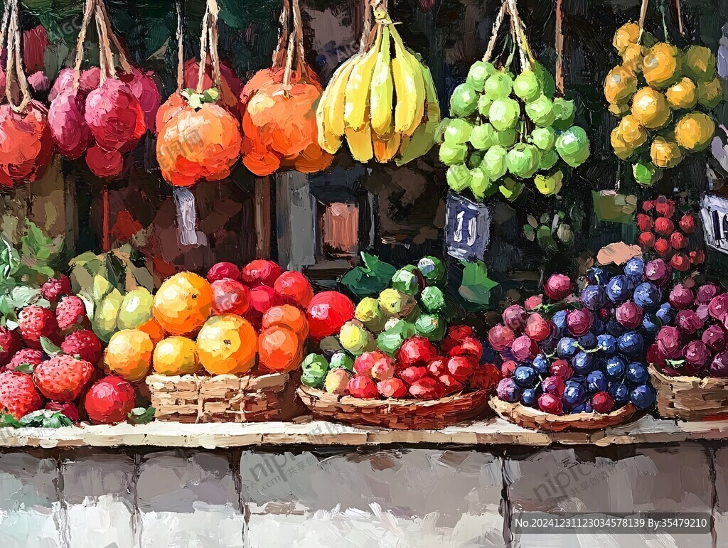 水果店装饰画