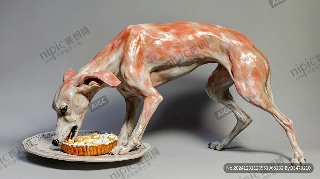 卷尾犬瓷器