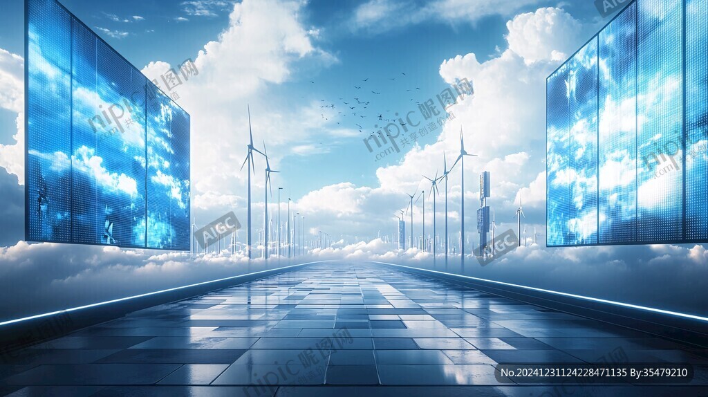 3d微软科技背景