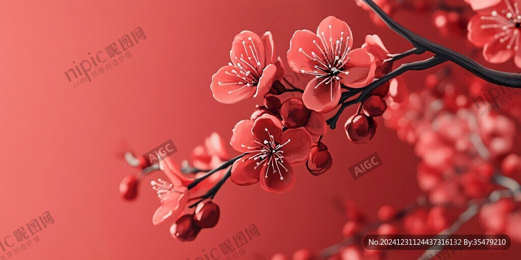 3d立体梅花底纹