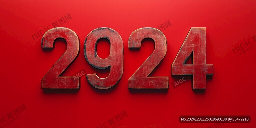 2024立体字