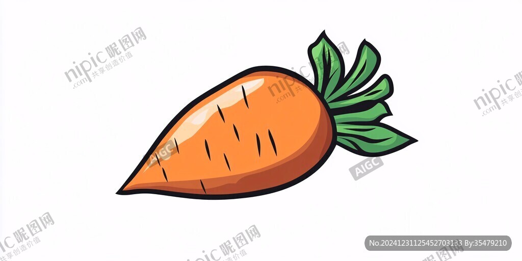 简笔胡萝卜