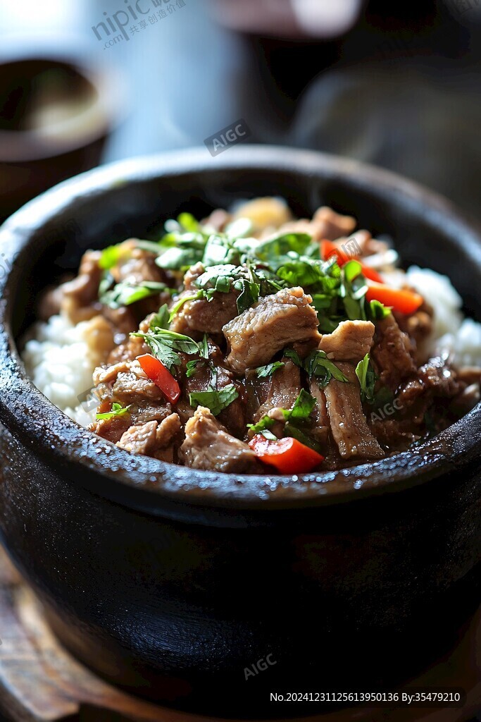 高清鸡煲饭